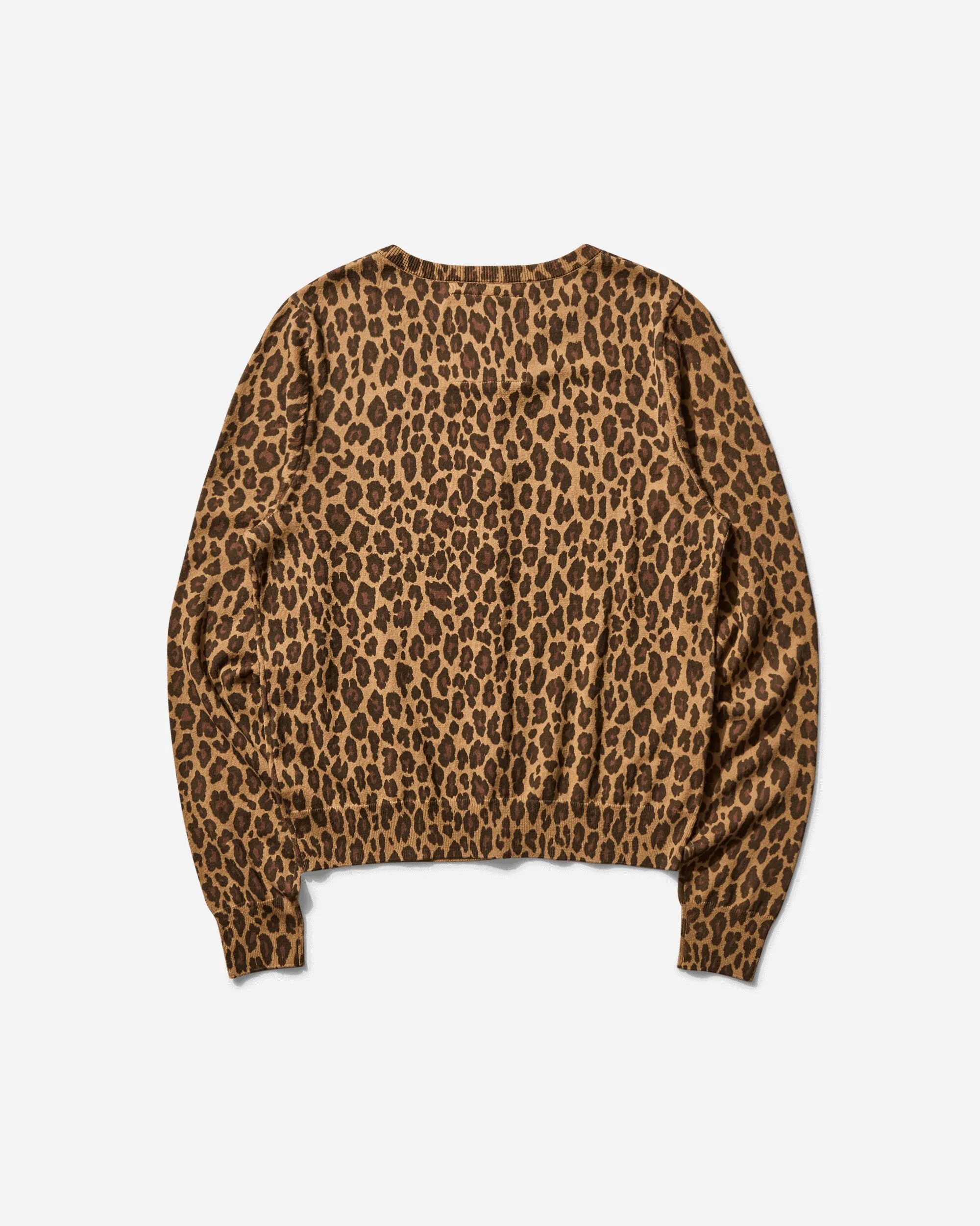 Women's Leopard Pattern Cardigan Beige