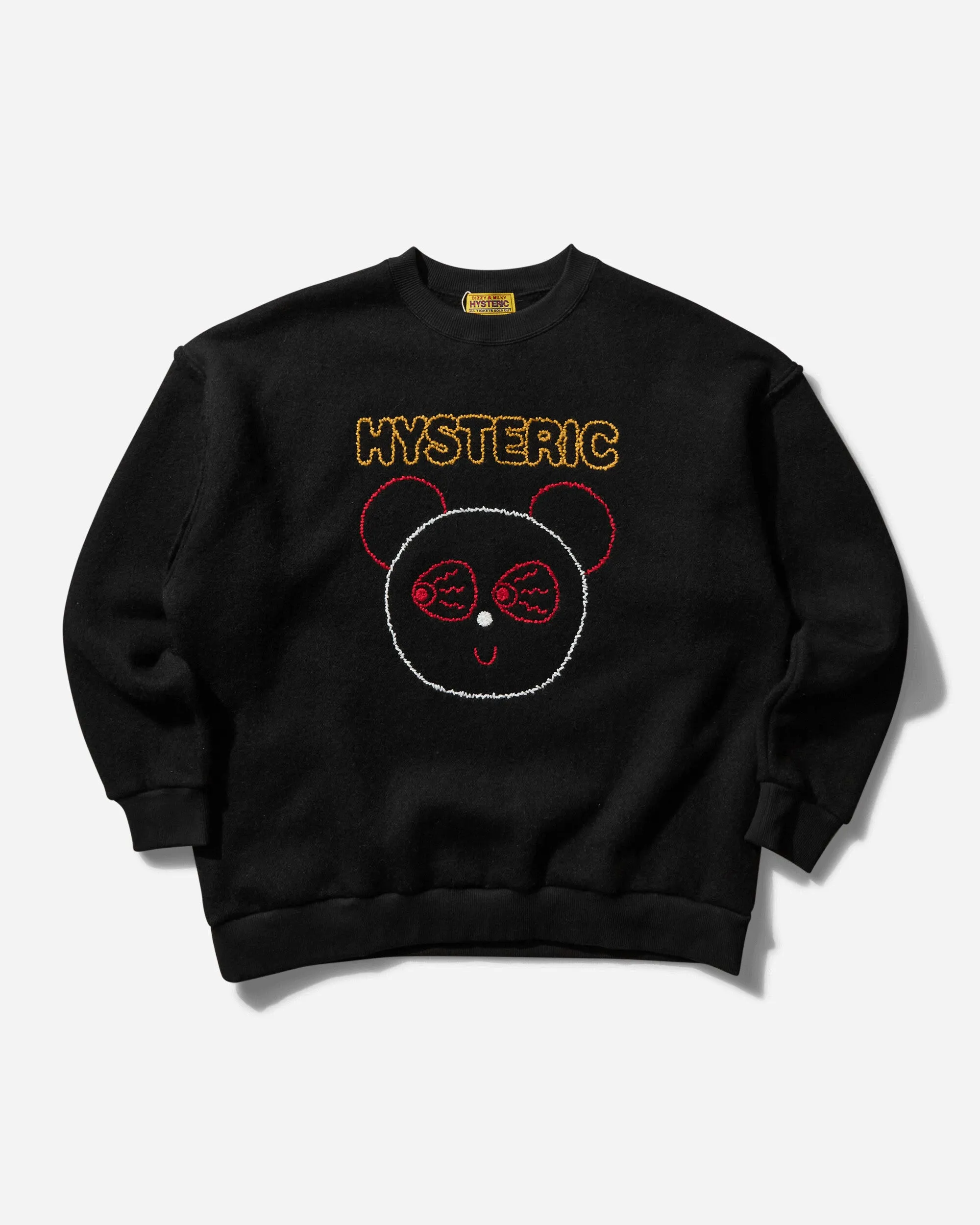 Women's Red Eye Flash Crewneck Sweatshirt Black