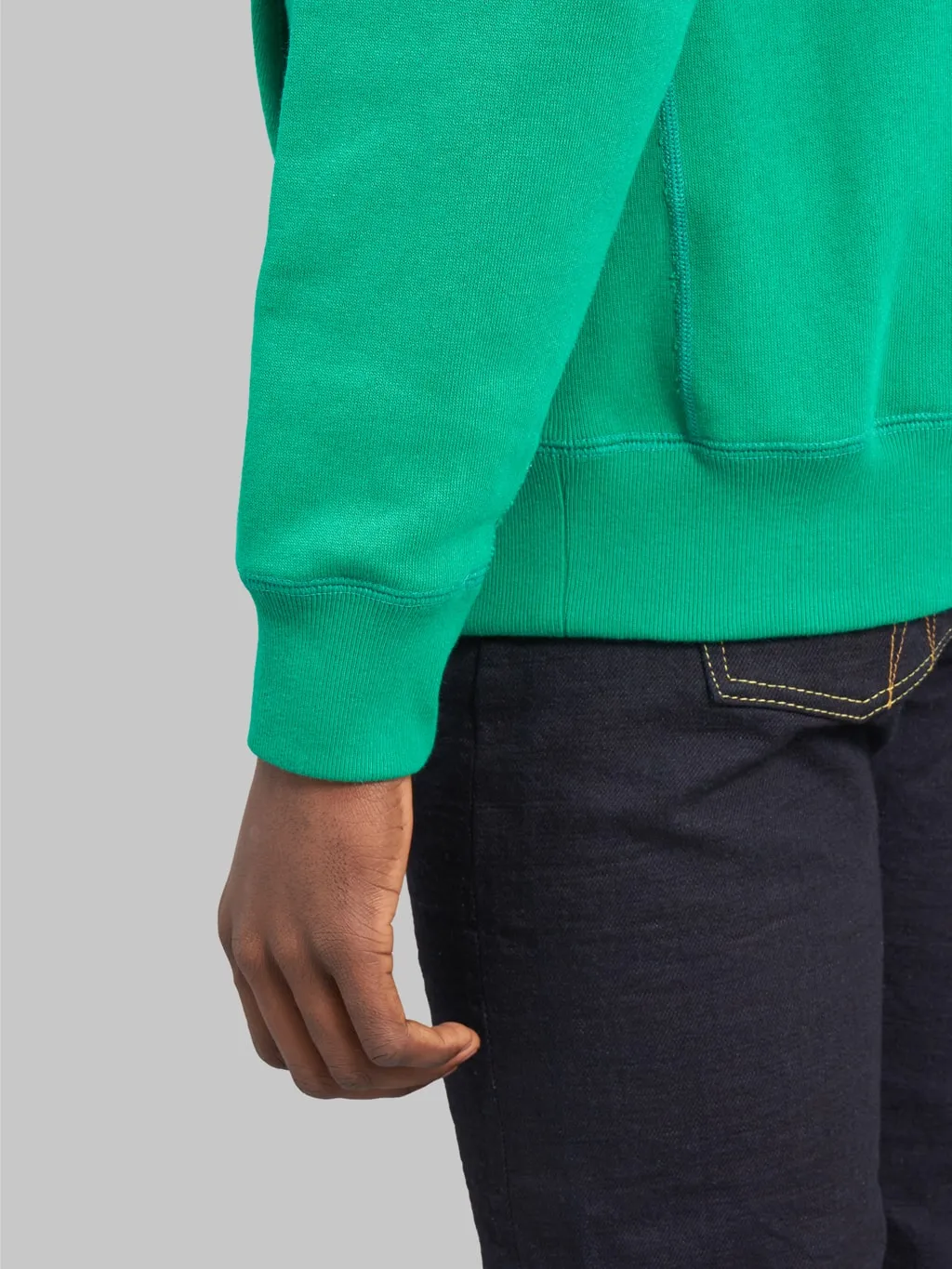 Wonder Looper Zip Hoodie Super Looper French Terry Heather Green