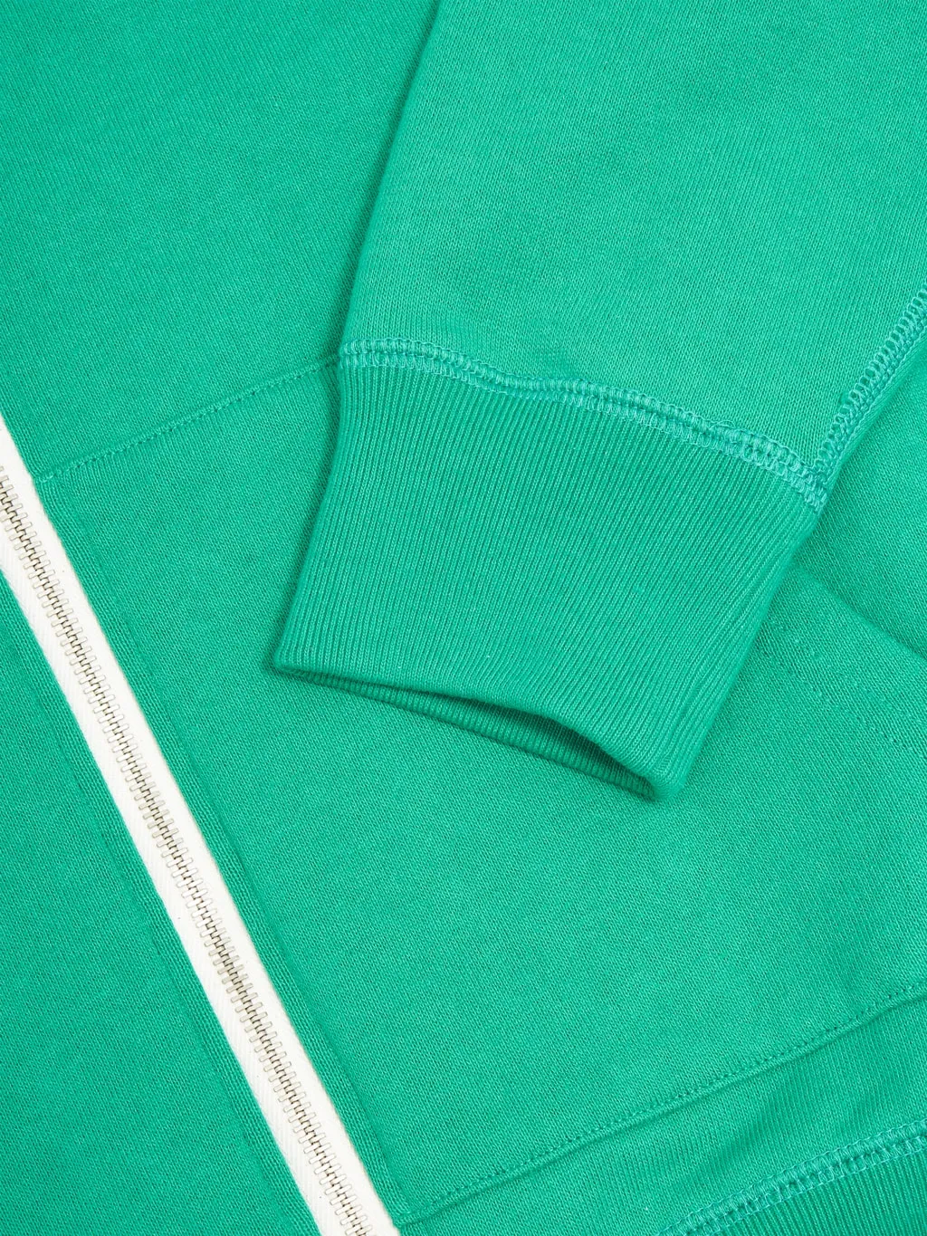 Wonder Looper Zip Hoodie Super Looper French Terry Heather Green