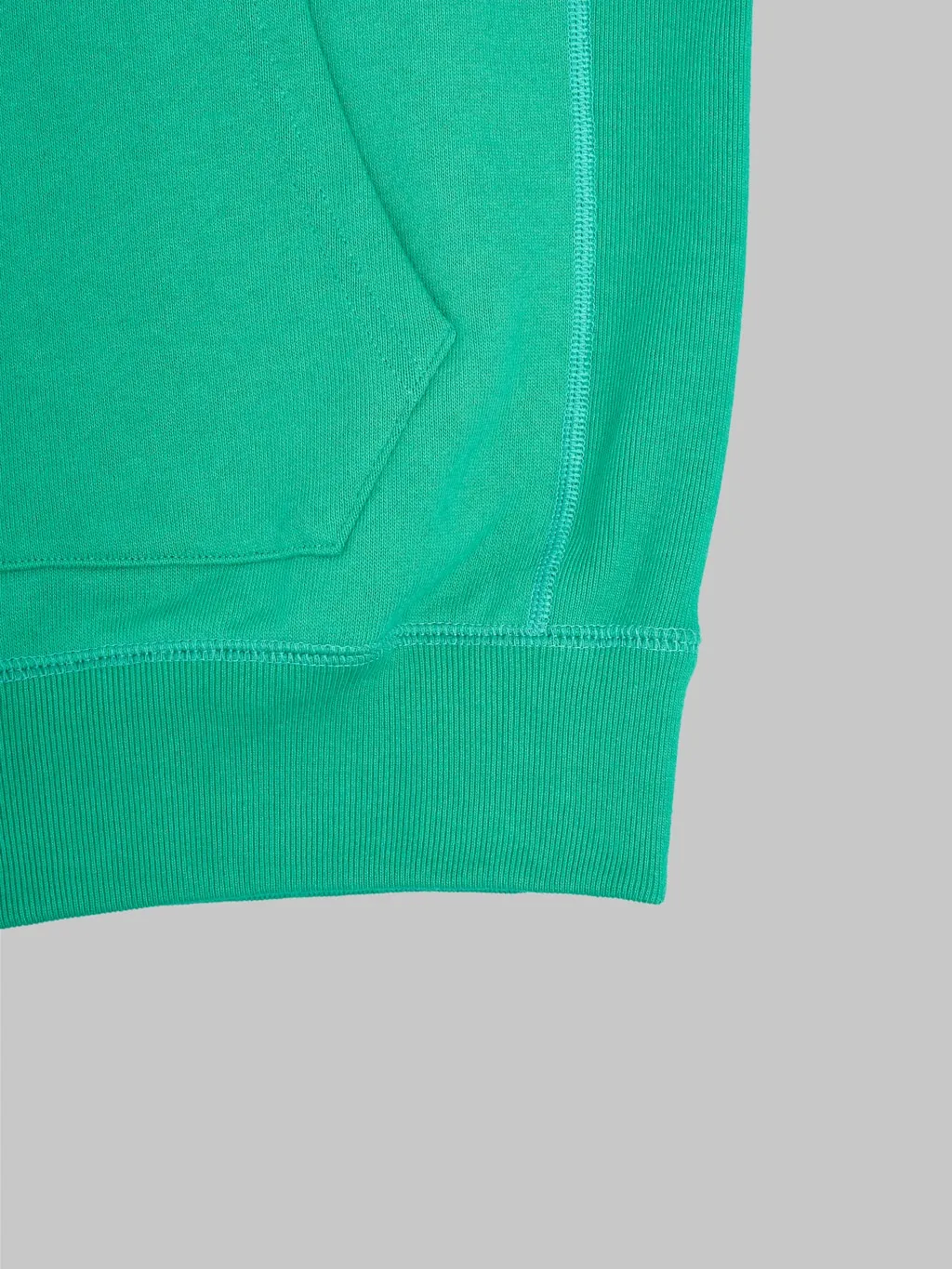 Wonder Looper Zip Hoodie Super Looper French Terry Heather Green