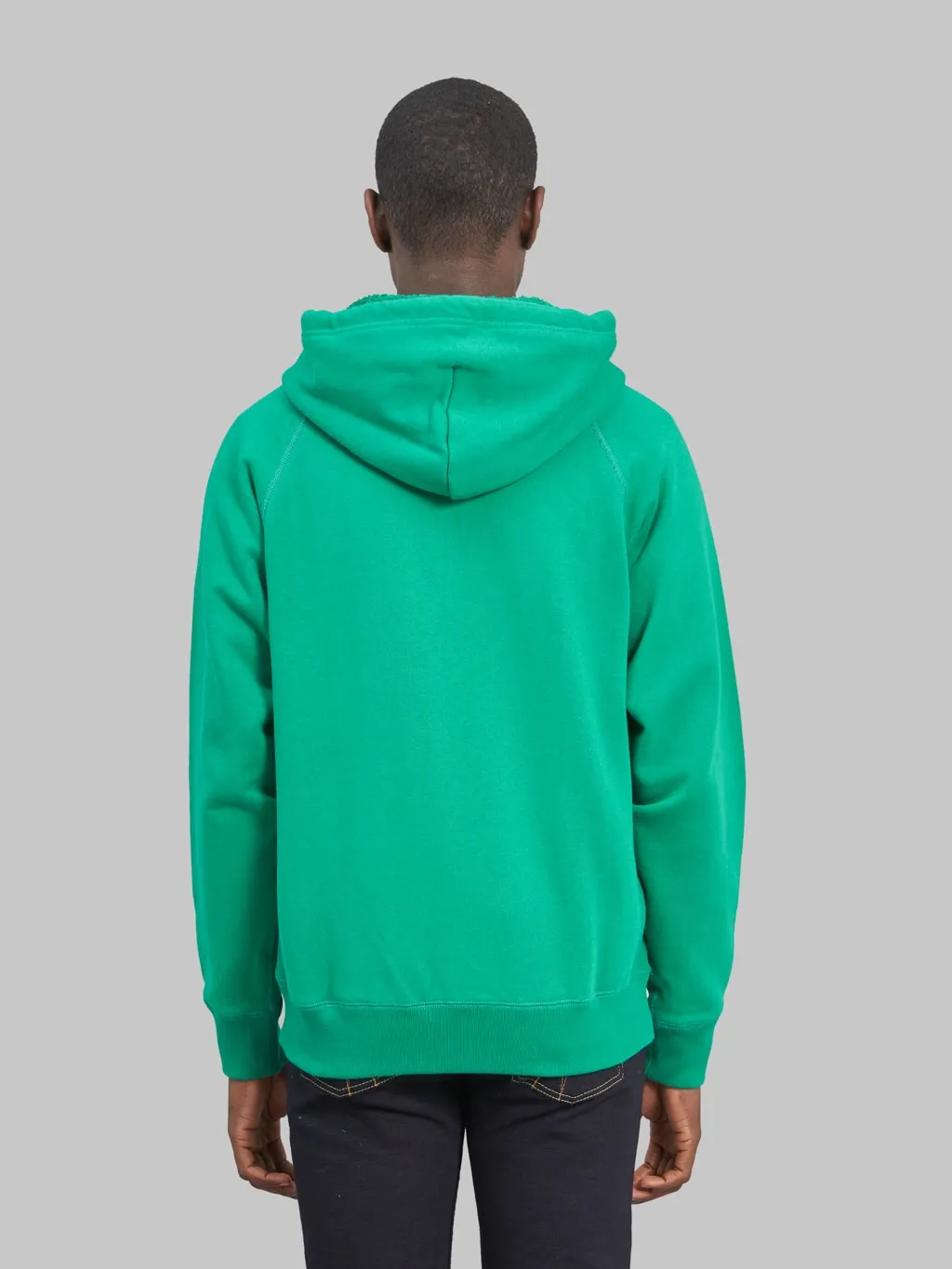 Wonder Looper Zip Hoodie Super Looper French Terry Heather Green