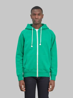 Wonder Looper Zip Hoodie Super Looper French Terry Heather Green
