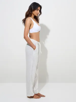 Wunderlove White Cotton-Blend Bra