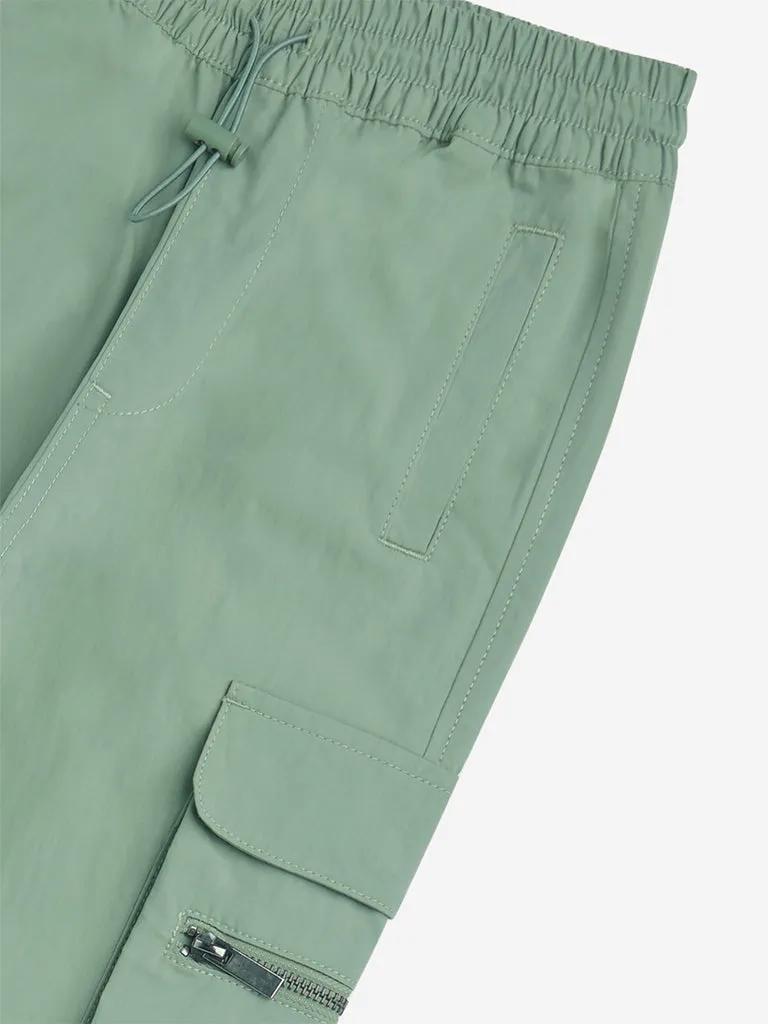 Y&F Kids Sage Cargo-Style Mid-Rise Cotton-Blend Pants