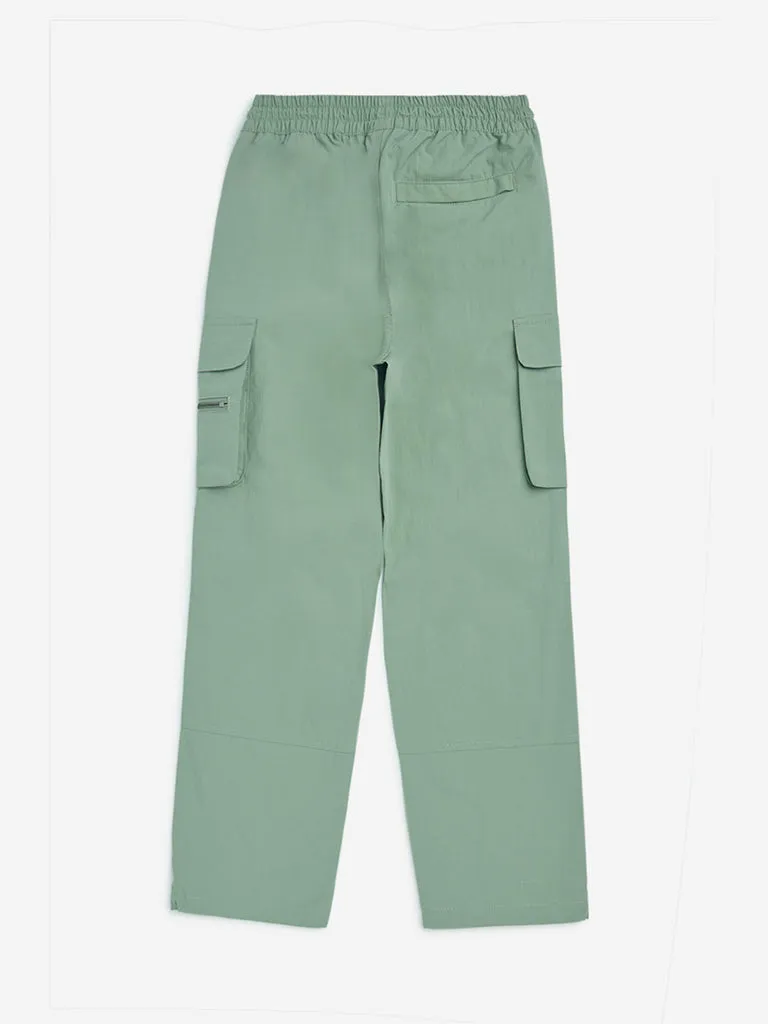 Y&F Kids Sage Cargo-Style Mid-Rise Cotton-Blend Pants