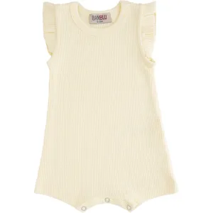 Yellow Ruffle Modal Shortie