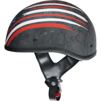 Z1R CC Beanie Half Shell Helmet Justice - Black/Red/White/Blue